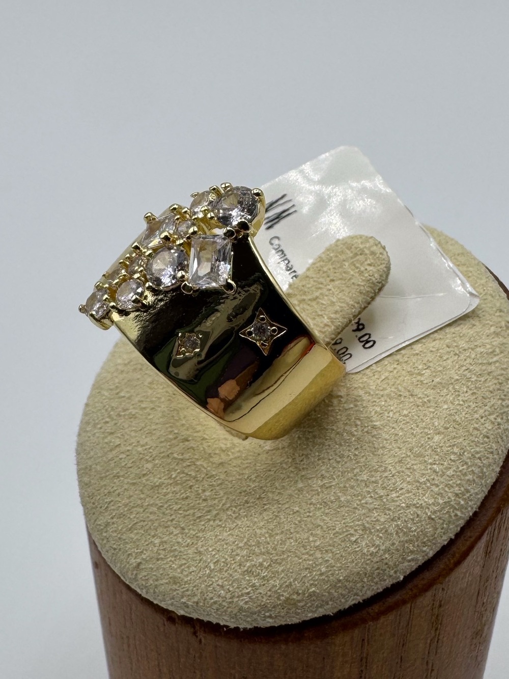 14K Mixed-Cut Cascading Statement Band - Picture 8 of 12